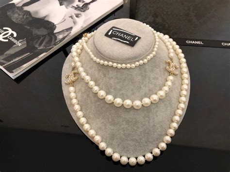 chanel pearl bracelet replica|Chanel copy necklace.